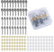 Goture 140 Stück karpfen zubehör Set 40 Stück Gewinde Boilie Köder Schrauben 100 Stück Angelhaken Stopper, Hook Stops Angelhaken Set mit Box, Kreis Oval​Köder Jig Haken Angelgerät Zubehör