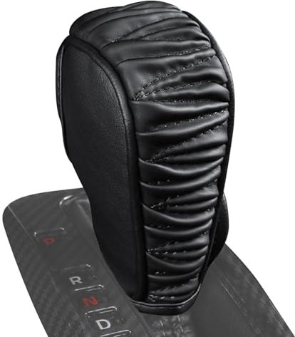 Nkmujil Automatischer Schaltknauf, strukturiertes Design, LKW-Gangschaltung, staubdichtes, rostfreies Kunstleder für verbessertes Schaltgefühl