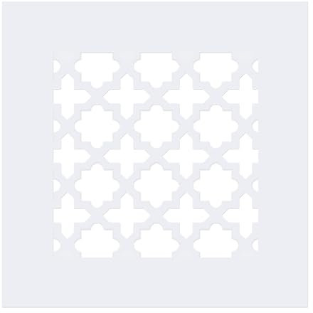 PATIKIL Cubierta de Rejilla de Ventilación para Abertura de Conducto de 5.5x5.5 Cubierta Decorativa de Agujero de Pared y Techo de Vidrio Acrílico con Tornillos para Hogar