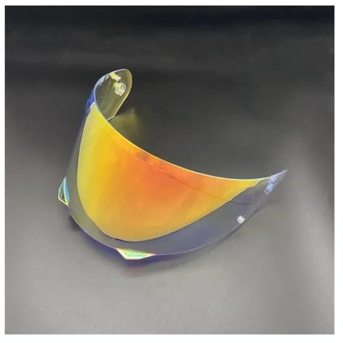 EVURU Helmlinsen-Visier-Ersatz Für H&J&C HJ-33 I90 Motorradhelm-Visierlinse ersetzen, Kratzfest, staubdicht, Windschutz, Motorradzubehör(Clear Red)