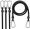 3FT/6FT Long Elastic Bungee Cords with Carabiner Clips, Heavy Duty 36/72 Bungee Straps with Hooks Tie Downs Luggage Rope for Camping Motorcycle Car Trunks Tarps Bike Rack Tent (1PCs 72-Inch)