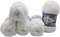 5 x 100 Gramm Ilkadim Export Velluto Strickwolle, Babywolle, 500 Gramm Strickgarn Super soft Bulky (weiss 55)