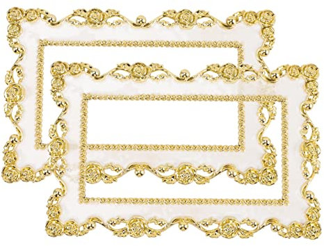 Kunststoff Wandschalterabdeckung Gold Dekorative 2 Stück