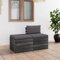 ShGaxin 2-TLG. Garten-Sofagarnitur aus Paletten mit Kissen, Lounge Gartenmöbel Set, Möbelsets, Balkon Möbel, Gartenlounge, Loungeset, Kiefernholz