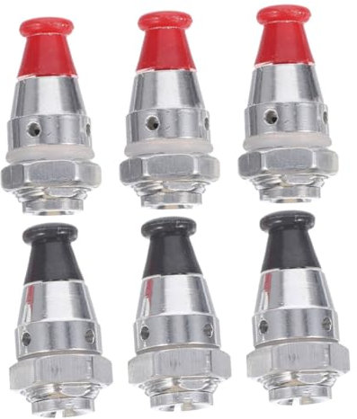 OKUMEYR Replacement Parts Set 6pcs Pressure Cooker Safety Valve Aluminum Alloy for Pressure Cookers