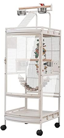 Tragbare Vogelkäfige, Vogelhäuschen, Transportbox, kreativer großer Vogelkäfig für Haustiere, quadratisch, Vintage-Vogeltransportbox für Zuhause und draußen, wie abgebildet