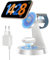 slitinto 3 in 1 Induktive Ladestation für Magnetische, Kabellose Ladegerät Tragbare, Schnelle Wireless Charger Stand für iPhone 16/15/14/13/12, AirPods Pro 4 3 2 Apple Watch (Inklusive Adapter)-Weiß