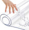 Sous-main de table en TPU transparent - Imperméable, résistant à l'huile et à la chaleur - Pour table à manger/bureau - Protection en verre souple de qualité supérieure (1,5 mm, 80 x 120 cm)
