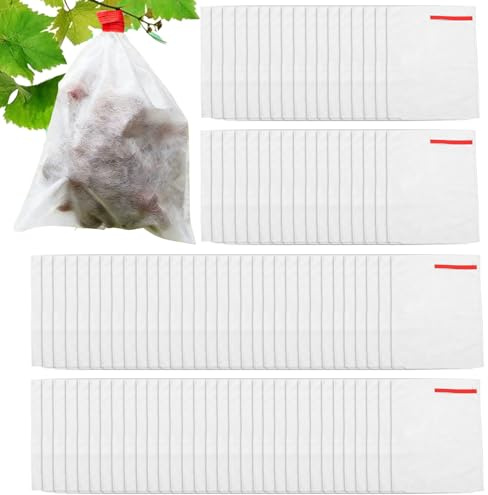 Genérico für Obstbäume – 100 Stück Vlies-Gartenzubehör | Obstbeutel | Insektenschutz und Tränen für Tomaten Mangos Zitrusfrüchte Gemüse