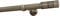 Sento 25mm Metall Gardinenstange Vorhangstange 1-läufig Messing Antik Classic 320 cm (2x160cm) ILUSION