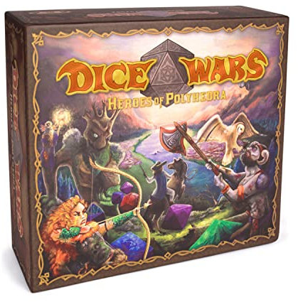 Dice Wars: Heroes of Polyhedra | Tabletop Fantasy Strategy Game | Giant Dice and Infinite Replay Value