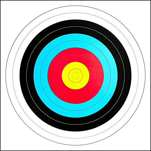 Zielscheibenauflage - Bogenauflage - FITA - ca. 40 cm (100 Stück, MIT Nylon-Fäden)