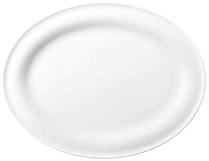 Seltmann Beat Servierplatte, Oval, Weiss, 31cm x 24cm, 1-teilig, 0