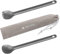 Navaris Set de 2X Cubierto de Titanio - 1x Cuchara 1x Cuchara con púas de Tenedor - Cubiertos de 21.5 x 3.9 CM para Camping Senderismo con Bolsa