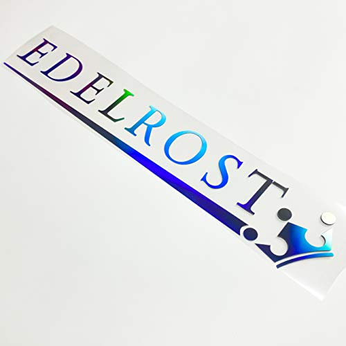 Autoaufkleber EDELROST Hologramm Tuning Sticker New Rainbow Shiny Slick Oil Decal Carstyle Performance Royal Stance Nicht am Rost lecken Krone Königlich