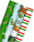 RUSPEPA Weihnachtspapierrolle - Blauer Und Grüner Eisbär, Mistel, Streifen Holiday Collection - 4 Rollen - 76 cm X 305 cm Pro Rolle