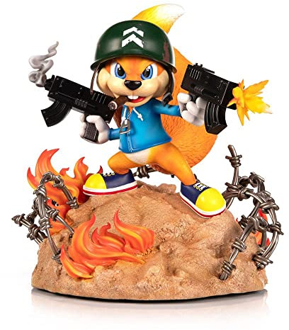 First4Figures Unisex Kinder Conker's Bad FUR Day-Soldat Conker-33cm, Bunt