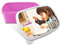 Portapranzo per Bambina Idea Regalo Personalizzato con Nome Foto contenitore per il pranzo per bambina ragazza Scuola Asilo Elementari Medie Compleanno Natale LunchBox porta merenda design colorato