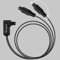 90 Degree Optical Audio Splitter 1 in 2 Out Cable, Digital Toslink Fiber Optical Splitter Audio Adapter Cable (1 Male Input 2 Male Output) for TV, Soundbar, 6ft