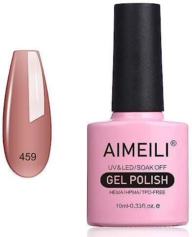 AIMEILI UV LED Gellack ablösbarer Gel Nagellack Nude Pink Gel Nail Polish - (459) 10ml
