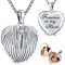 Eusense Medaillon zum öffnen für Bilder Foto Halskette Anhänger Fotos 925 Silber Engelsflügel Medaillon Kette Schmuck für Damen Mädchen