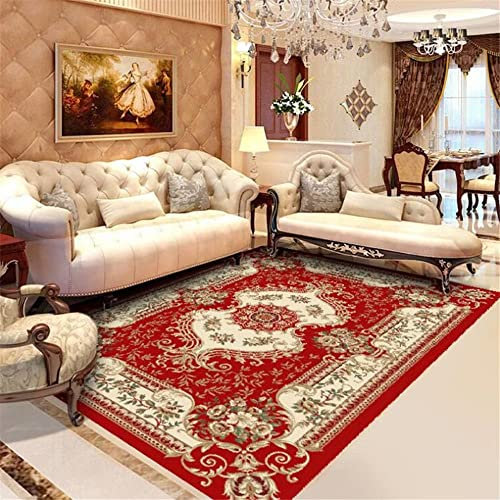 DJHWWD Outdoor Teppiche Balkon mädchen deko Zimmer Roter Teppich Schlafzimmer rechteckiger Teppich Wohnzimmer Bodenmatte feuchtigkeitsfest auslegeware 200X300CM