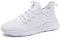 AZSDXS Laufschuhe Herren Atmungsaktive Sportschuhe Sneaker Turnschuhe Running Schuhe Straßenlaufschuhe Tennisschuhe Leichte Joggingschuhe Freizeit Trainingsschuhe fitnessstudio Weiß 46