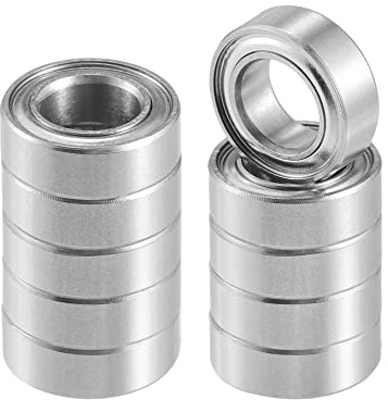 A ABSOPRO Rillen Kugellager MR95ZZ 5x9x3mm 10 Stück Aus Lagerstahl | Farbe: Silberton, Dichtungstyp: Doppelte Metallabschirmung, Anwendung: Für Fahrzeuge Und Geräte, Belastung: 0,43 kN