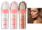 Highlighter Puder Stick, Body Highlight Patting Puder, Fairy Highlight Puder-Highlighter Schimmernder Highlighter Puderstift, für Gesicht Augen Lippen Haare Körper Glow Kosmetik (01)