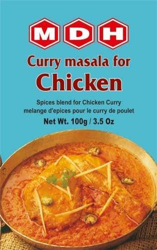 MDH Various Seasoning Masala Powder - Spices Mix Curry Masala Recipe Mixes Casserole Seasoning Herbs - Aromatic & Enhances the flavor of the meal (Chicken Curry Masala (100g), Pack of 1)