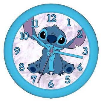 Kids Euroswan- Horloge Murale, KL87799, Point (Stitch)