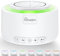 HOMGEN Máquina de Ruido Blanco para Adultos y Bebés Máquina de Sonido con Luz Nocturna y 30 Sonidos Relajantes White Noise Machine Baby Portátil con Función de Memoria y Recargable por USB (Blanco)