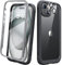Diaclara for iPhone 15 Plus Case, Full Body Rugged Case with Built-in Touch Sensitive Anti-Scratch Screen Protector + Glass Camera Lens Protector for iPhone 15 Plus 6.7 (Black)