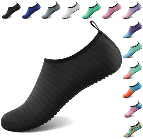 Tanamo Water Shoes for Women Men Quick-Dry Aqua Socks Swim Beach Barefoot Yoga Exercise Wear Sport Accessories Pool Camping Must Haves Adult Youth Size