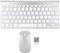 Kit Clavier et Souris sans Fil Intelligent, pour Bureau, Salle de Classe et Voyages, Compact et étanche, Indicateur LED Silencieux, économie D'énergie (Silver)