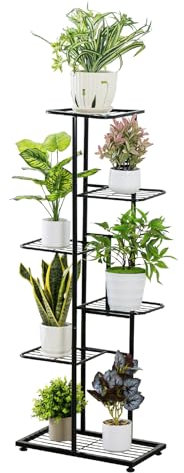 Infant Shining Plant Stand, Indoor Outdoor Planter Display , Flower Pot Holder Shelves Rack, Multi-Layer Retro Design Plant for Patio Garden Corner Balcony, Living Room