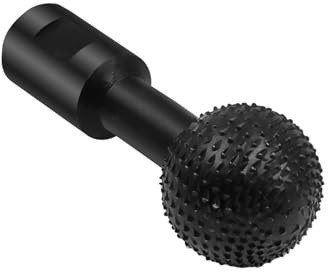 Supkeyer Sphere Rotary Burr with 5/8-11 Threads for 4 1/2 and 5 Inch Angle Grinder, Ball Gouge Angle Grinder Attachments Tools Wood Carving Burrs for Carving Grinding Polishing Engraving (1)