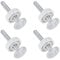 4Pack for Pressure Mounted Baby and Pet Safety Gates Accessory Screw Bolts Kit，M10 Baby Products Safety Equipment for Baby and Pet Safety Gates, Pressure Mounted Gates Replacement Set (White)