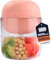 Nutricook Choppi Hachoir rechargeable sans fil, modes impulsion et constant, 500 ml sans BPA, batterie 4000 mAh, lame quadruple SS 304, CH600, coucher de soleil Canyon, conçu en Californie, 2
