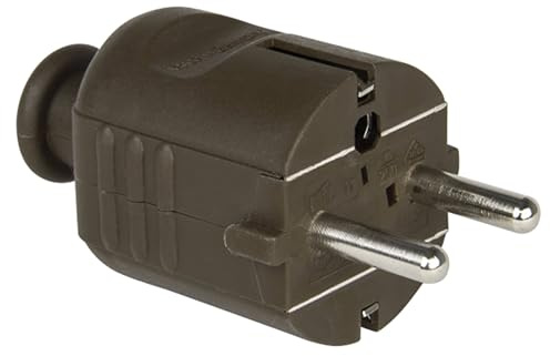 PCE Schutzkontaktstecker PP 2SL, braun