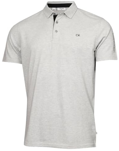 Calvin Klein Mens Uni Golf Polo Shirt - Silver - XXXL