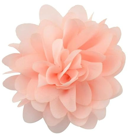XJHHS 10 * 11 CM 4 pièces or mousseline de soie tissu fleur épinglette Badge fleur Corsage Satin fleur/Rose épinglette broche pour femmes de mariée