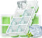 FURNSII Cubiteras para Hielo Grande con Tapa, 2 Piezas Cubitera Hielo Silicona Certificado LFGB y Libre de BPA, Molde para Cubitos Hielo Ice Cube Tray para Cerveza Cócteles Whisky