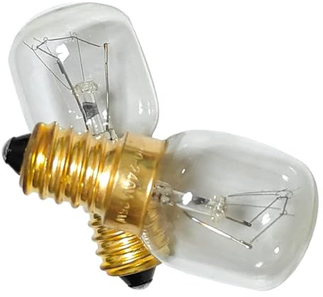 BXXKXMC 25W E14 Fridge Bulb 240V, Pygmy Freezer Light Bulbs SES Sewing Machine Bulbs Small Edison Screw Warm White 2700K 25W E14 Salt Lamp Bulb Screw in 360 Degree