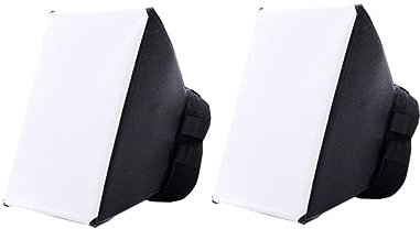Artibetter 3pezzi Softbox Per Flash Fotografico Diffusore Portatile Per Dslr Folds down Per Facile Trasporto e Illuminazione Morbida Compatibile Con Speedlight