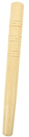 Mikinona Runder Holzstiel für Schaufeln und Hacken, Ergonomisch, 1 Stück | Beige Farbe, Angenehmer Griff, Vielseitig für Feldarbeit und Küchentätigkeiten, Formschöne Verarbeitung