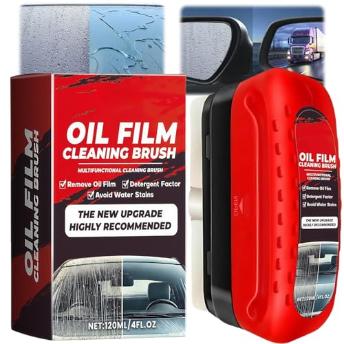 LaluluTek Automotive Oil Film Cleaning Brush - Quickly Clean Car Glass, Remove Oil Film & Water Stains - Expertly Designed for Windscreen & Car Glass - Efficient Oil Film Remover