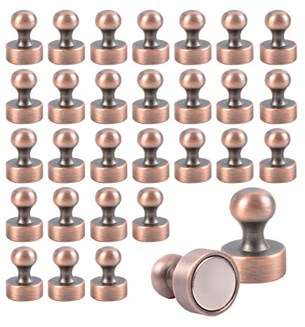 Aenienoe Pack of 30 Magnets Strong Neodymium Magnets Extra Strong Small for Magnetic Board Fridge Whiteboard Home Office and School Mini Magnets