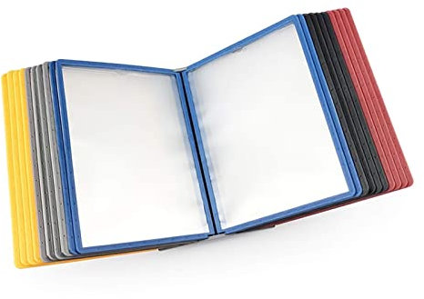 IEOWY An der Wand montiertes Referenzsystem, wasserdichter Aktenschrank für 20 Seiten, schmutzabweisendes Adjustaview-Regal für die Aufbewahrung und Anzeige von losen Dokumenten