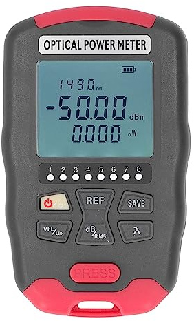 Optical Fiber Power Meter Rot Lichtquellen -Netzwerk -Optikertester (‑ 70 bis +10 dbm)